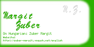 margit zuber business card